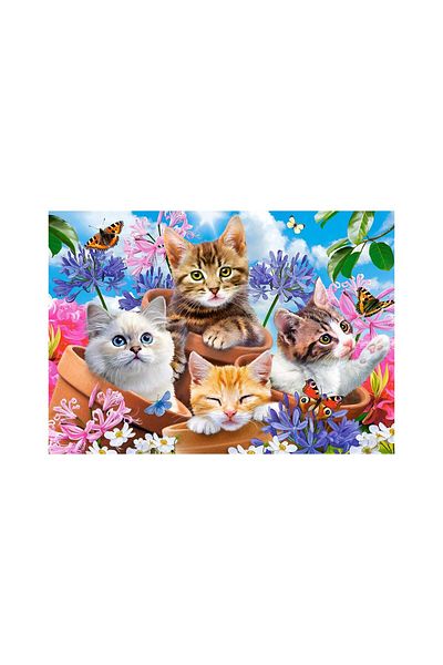 Castorland Puzzle 500 pieces Castorland - Kittens with Flowers