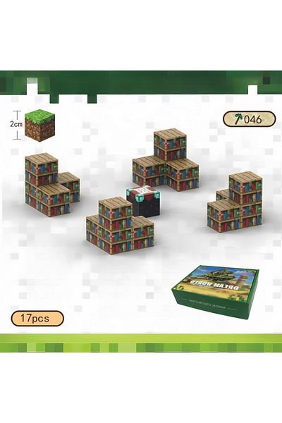 Choice 17pcs Magnetic Blocks Toys for Boys Girls 3+ Build Mine World Magnet Cube Building Game Education G