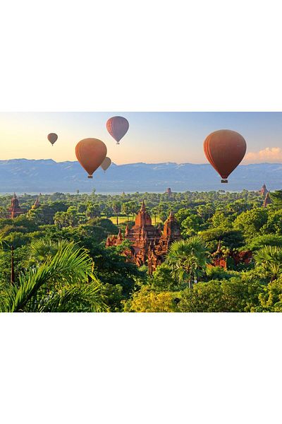 Schmidt Schmidt puzzle - Hot Air Balloons, Mandalay, Myanmar, 1000 pieces