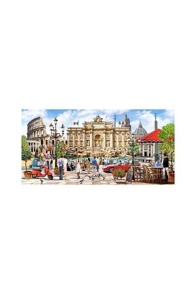 Castorland Panoramic puzzle Castorland - Splendor of Rome, 4000 pieces