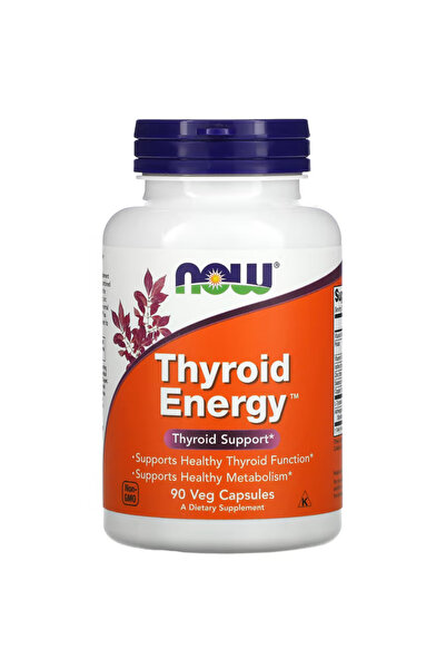Now Foods Supplements, Thyroid Energy, Iodine and Tyrosine plus Selenium, Zinc and Copper, 90 Veg Capsules