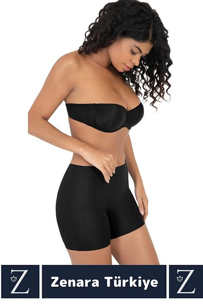 Zenara Casual Traceless No Show Anti-Slip Body Tightening Shaping Lifting Laser Cut Boxer Corset