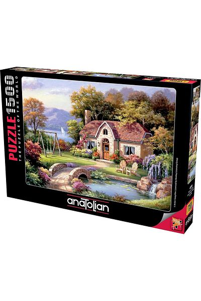 Anatolian Anatolian puzzle - Sung Kim: Spring Cottage In Full Bloom, 1500 pieces