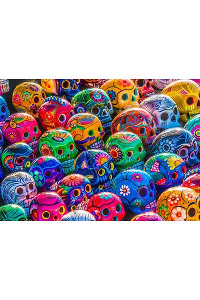 Enjoy Puzzle 1000 pieces Enjoy - Colorful Skulls