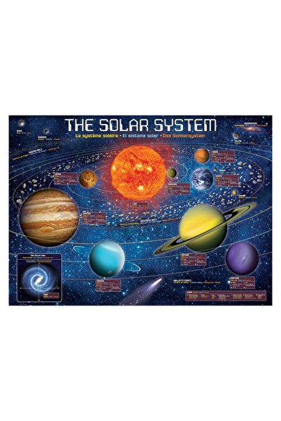 Eurographics Puzzle - The Solar System Illustrated, 500 piese XXL
