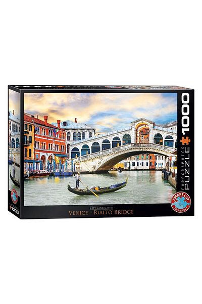 Eurographics Puzzle Eurographics - Venice - Rialto Bridge, 1000 piese