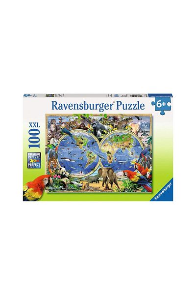 RAVENSBURGER Puzzle Ravensburger - Animals of the World, 100 pieces XXL
