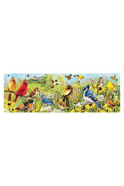 Eurographics Eurographics panoramic puzzle - Garden Birds, 1000 pieces