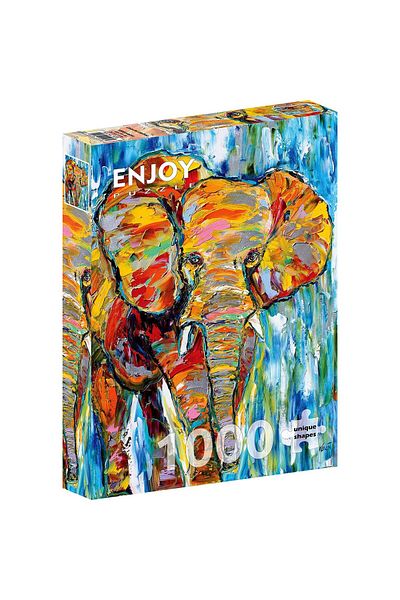 Enjoy Puzzle 1000 pieces Enjoy - Colorful Elephant