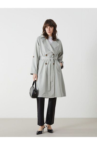 LC Waikiki Lcwaikiki Classic Jacket Collar Women's Trench Coat