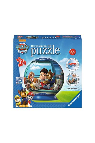 RAVENSBURGER Ravensburger globe puzzle - Paw Patrol, 72 pieces