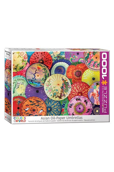 Eurographics Puzzle Eurographics - Asian Oil Paper Umbrellas, 1000 pieces