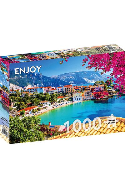 Enjoy Puzzle 1000 pieces ENJOY - Assos Village in Cephalonia, Greece