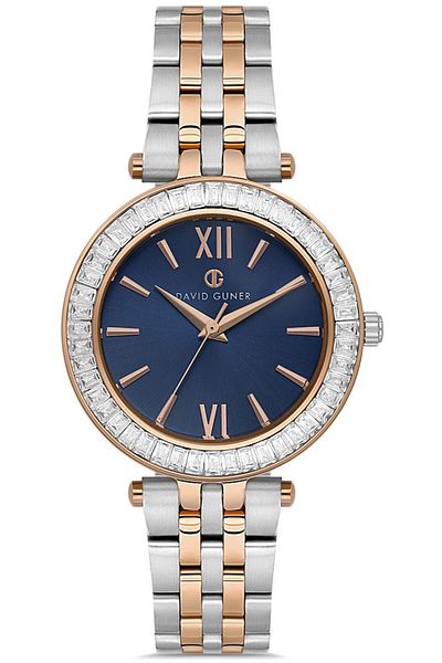 DAVID GUNER David Guner Women's Watch Dg-8757La-E3 34 mm Metal-Rose