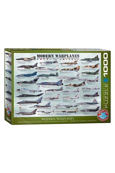 Eurographics Puzzle Eurographics - Modern Warplanes, 1000 pieces