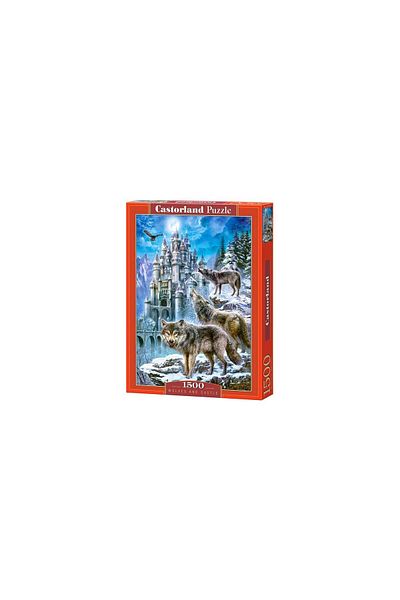 Castorland Puzzle Castorland - Wolves and Castle, 1500 pieces
