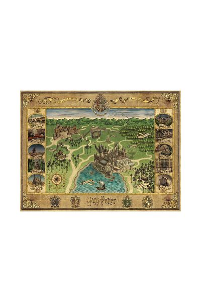 RAVENSBURGER Puzzle 1500 pieces - Hogwarts Map