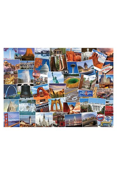 Eurographics Eurographics Puzzle - Globetrotter USA, 1000 pieces