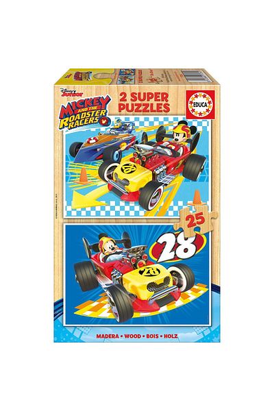 EDUCA Puzzle Educa - Mickey and the Roadster Racers, 2x25 pieces