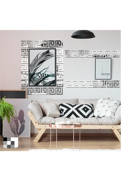 OEM Set de 10 oglinzi, autoadezive, acrilice, 10x10x0,1cm, transparente