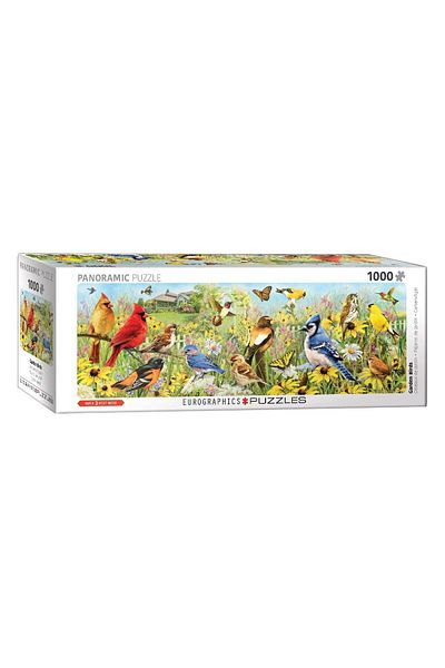Eurographics Eurographics panoramic puzzle - Garden Birds, 1000 pieces