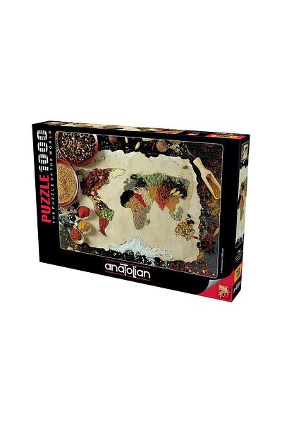 Anatolian Anatolian Puzzle - Herbal World Map, 1000 pieces