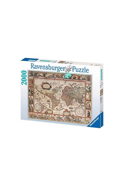RAVENSBURGER Ravensburger Puzzle - World Map 1650, 2000 pieces