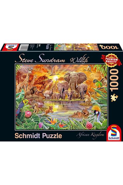 Schmidt 1000 piece puzzle Schmidt - Steve Sundram: African Wildlife