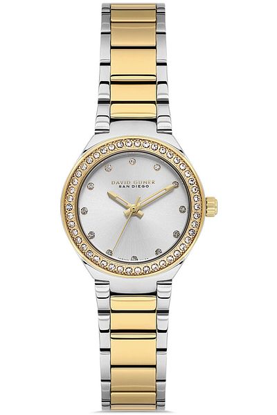 DAVID GUNER David Güner Women's Watch Dg-8868La-D1 28 mm Metal-Gold