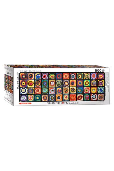 Eurographics Eurographics panoramic puzzle - Vassily Kandinsky: Color Square, 1000 pieces