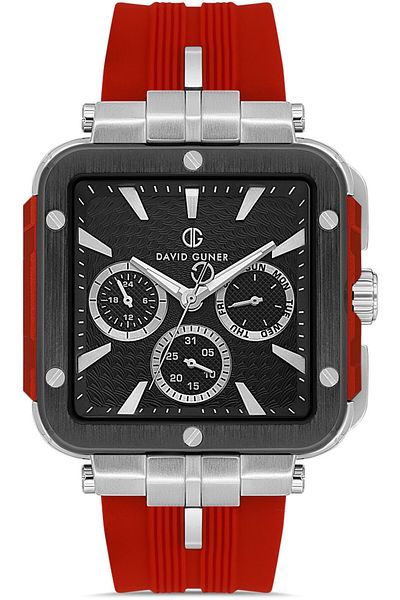 DAVID GUNER David Guner Men's Watch Dg-8825Gd-Zl2 41 mm Red