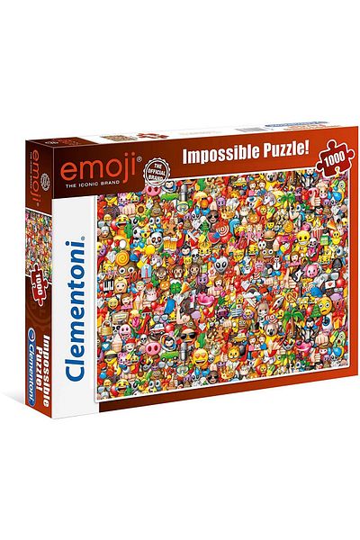 CLEMENTONI Clementoni Puzzle - Emoji - Impossible Puzzle!, 1000 difficult pieces