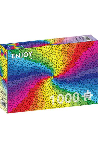 Enjoy Puzzle 1000 pieces ENJOY - Stained Glass Rainbow Burst