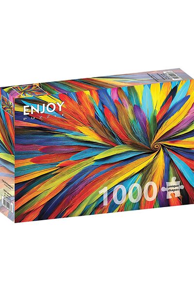 Enjoy Puzzle 1000 pieces ENJOY - Colorful Feathers (Enjoy-2133)