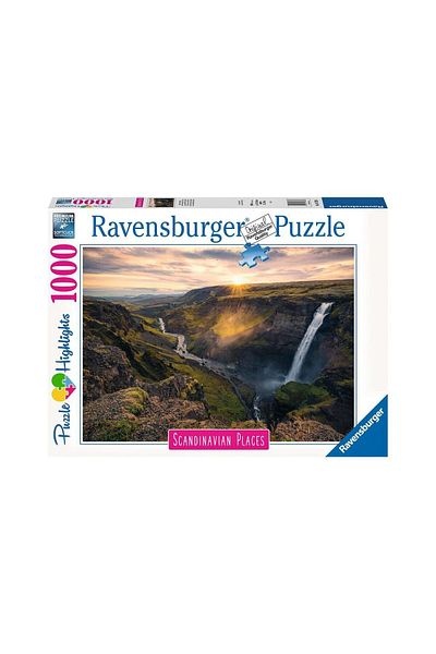 RAVENSBURGER Ravensburger Puzzle - Haifoss Waterfall Iceland, 1000 pieces