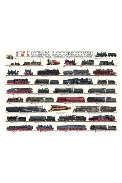 Eurographics Puzzle Eurographics - Dampfloks, 1000 pieces