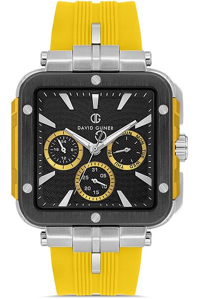 DAVID GUNER David Güner Men's Watch Dg-8825Gd-Ae2 41 mm Yellow