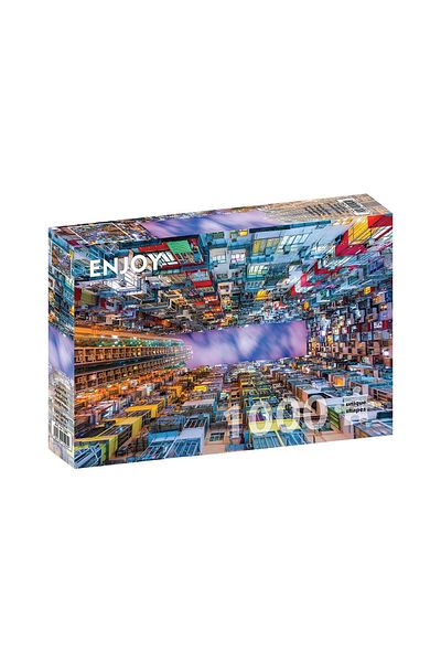 Enjoy Puzzle 1000 pieces Enjoy - Colorful Apartment Building, Hong Kong