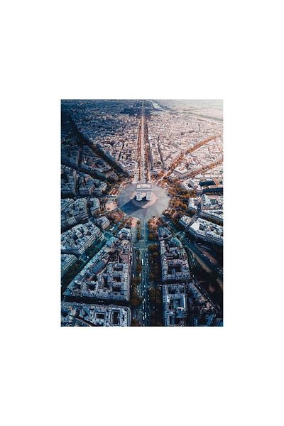 RAVENSBURGER Puzzle Ravensburger - Paris seen from above, 1000 pieces