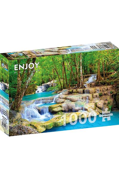 Enjoy Puzzle 1000 pieces ENJOY - Turquoise Waterfall, Thailand