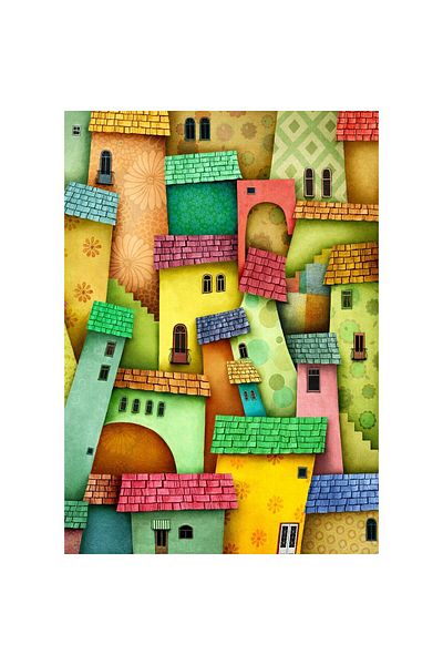 Enjoy Puzzle 1000 pieces Enjoy - Joyful Houses