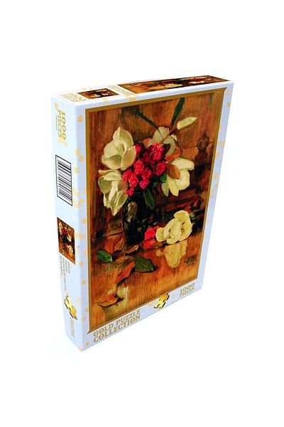 Gold Puzzle Puzzle Gold Puzzle - Namik Ismail: Magnolia and Carnations, 1000 pieces
