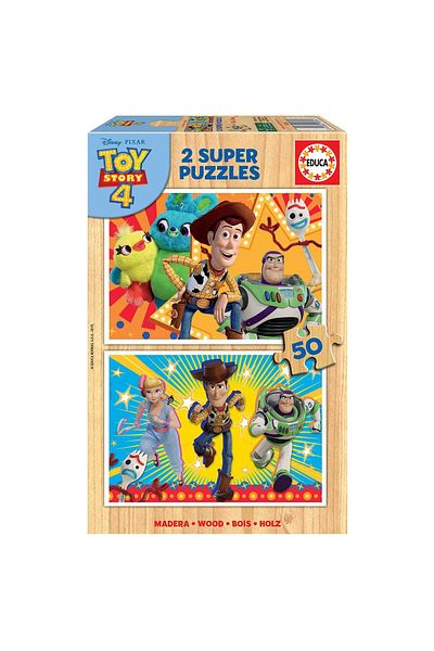 EDUCA Educa wooden puzzle - Toy Story 4, 2x50 pieces