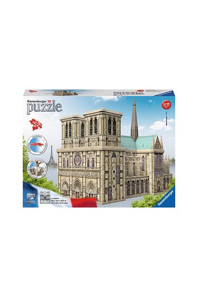 RAVENSBURGER Ravensburger 3D Puzzle - Notre Dame, 324 pieces