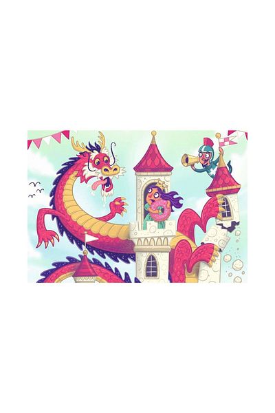 RAVENSBURGER Puzzle 2x24 pieces Ravensburger - Dragon
