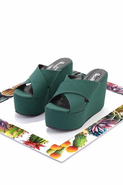 Bambi Green Women's Slippers K04534020104