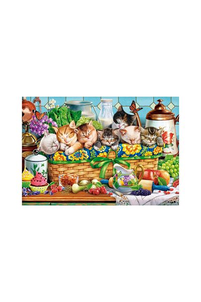 Castorland Puzzle 1000 pieces Castorland - Napping Kittens