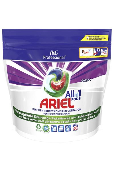 Ariel Detergent de rufe capsule Ariel Professional All in1 PODS Color+, 60 spalari