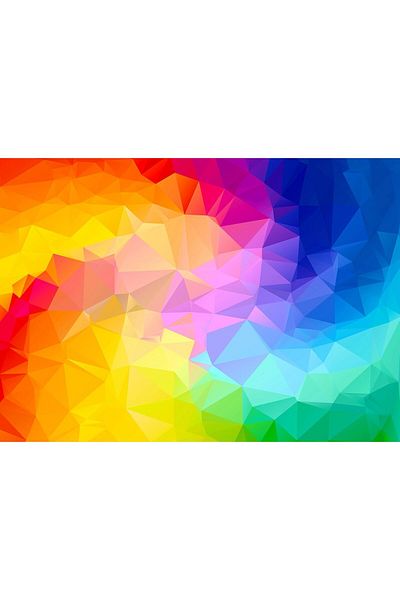 Enjoy Puzzle 1000 piese Enjoy - Rainbow Gradient Poligonal Swirl