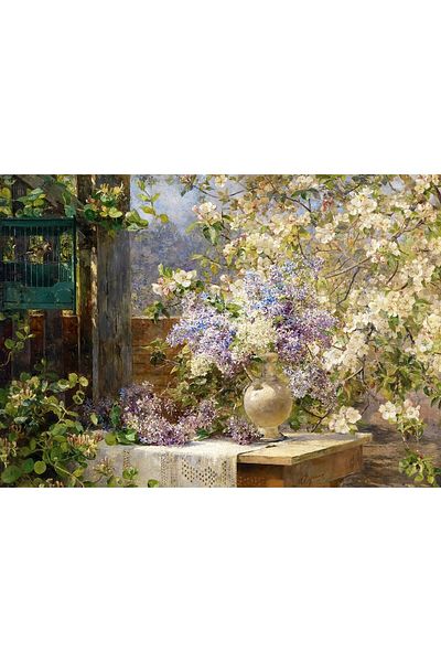 Enjoy Puzzle 1000 piese Enjoy - Marie Egner: In the Blossoming Bower